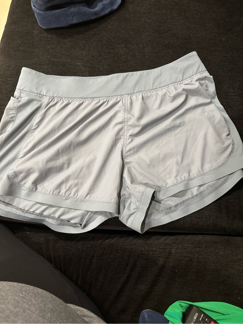 Athleta Light Gray Athletic Shorts